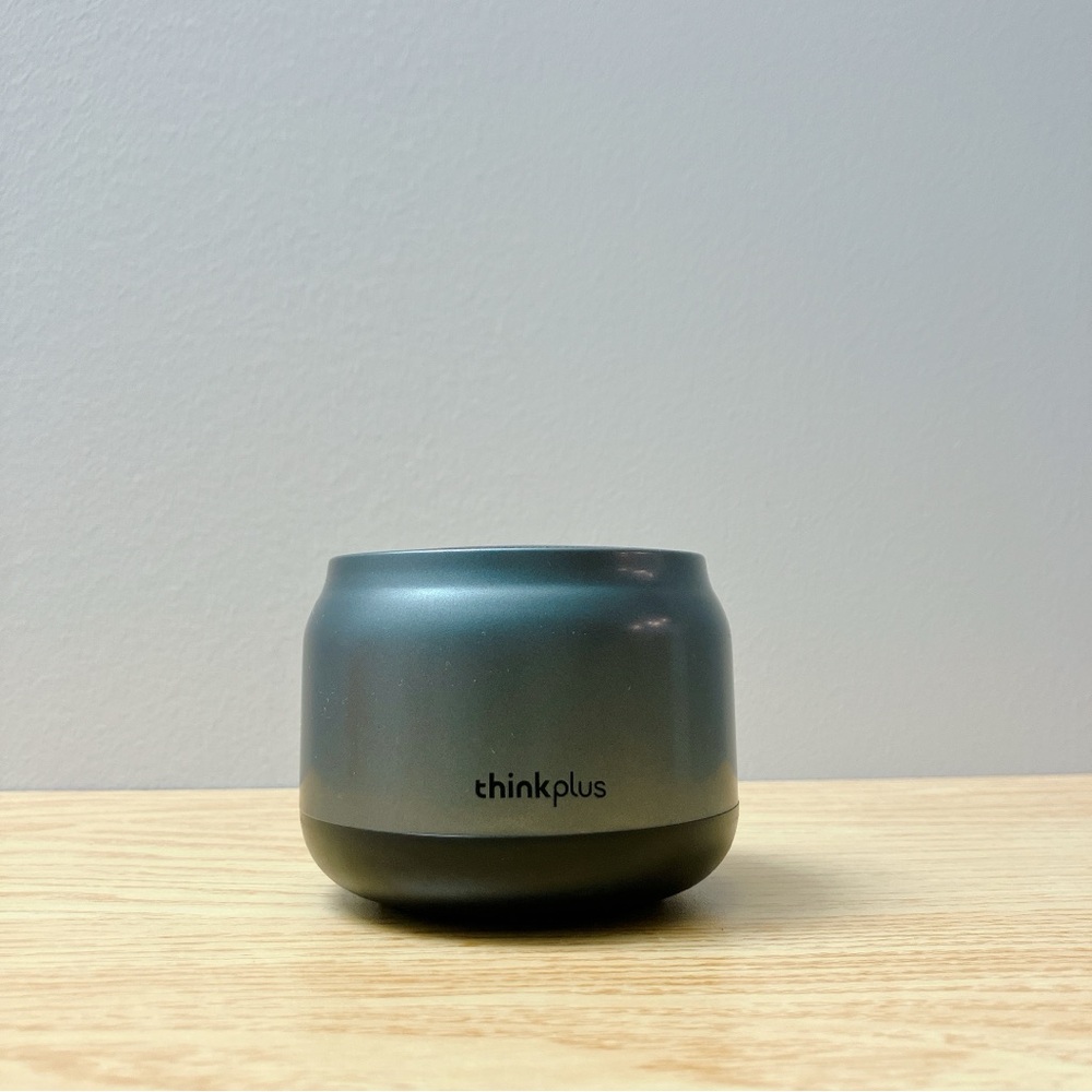 Lenovo Compact Bluetooth Speaker - Metallic Silver and Black
